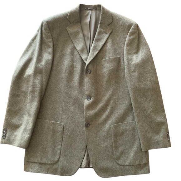Vintage Hugo Boss Blazer 42R Green Loden Wool Made USA Tiroler Sport Coat - Picture 1 of 9